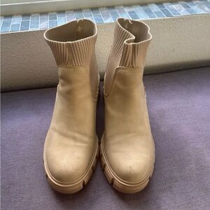 Madden Girl Beige Ankle Booties